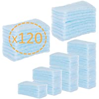 120 ESPONJAS Jabonosas Desechables bebes- niños y adultos - 120 Unidades - Esponja Bebe Piel Sensible - Esponjas Baño…